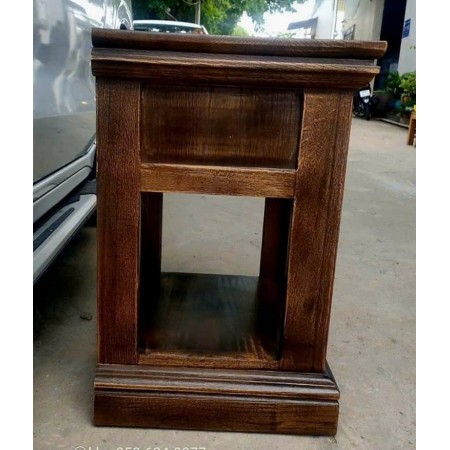Dark Walnut Oil : Tủ Gổ Sồi 1 Ngăn Kéo